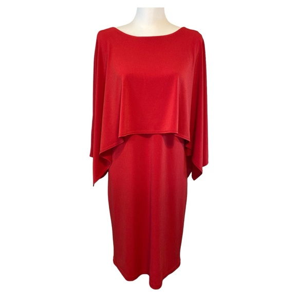 Chico's Convertible Dress Size S Red Classic Office Resort Travel Date Night - Picture 2 of 9